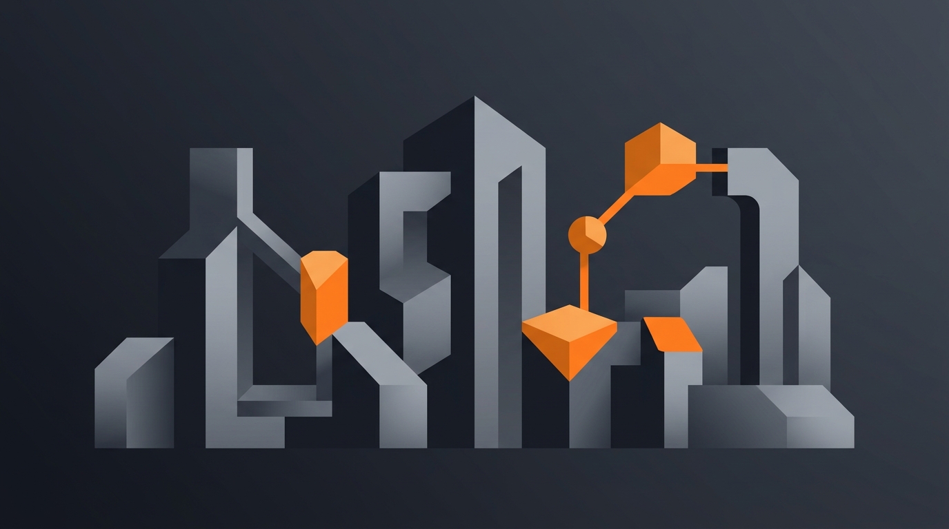 A diagram contrasting a single research lab building one action model against a platform distributing many finished, tested agents